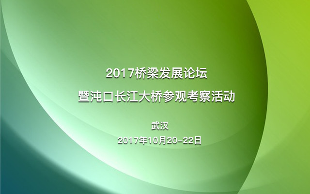 2017橋梁發(fā)展論壇暨沌口長江大橋參觀考察活動